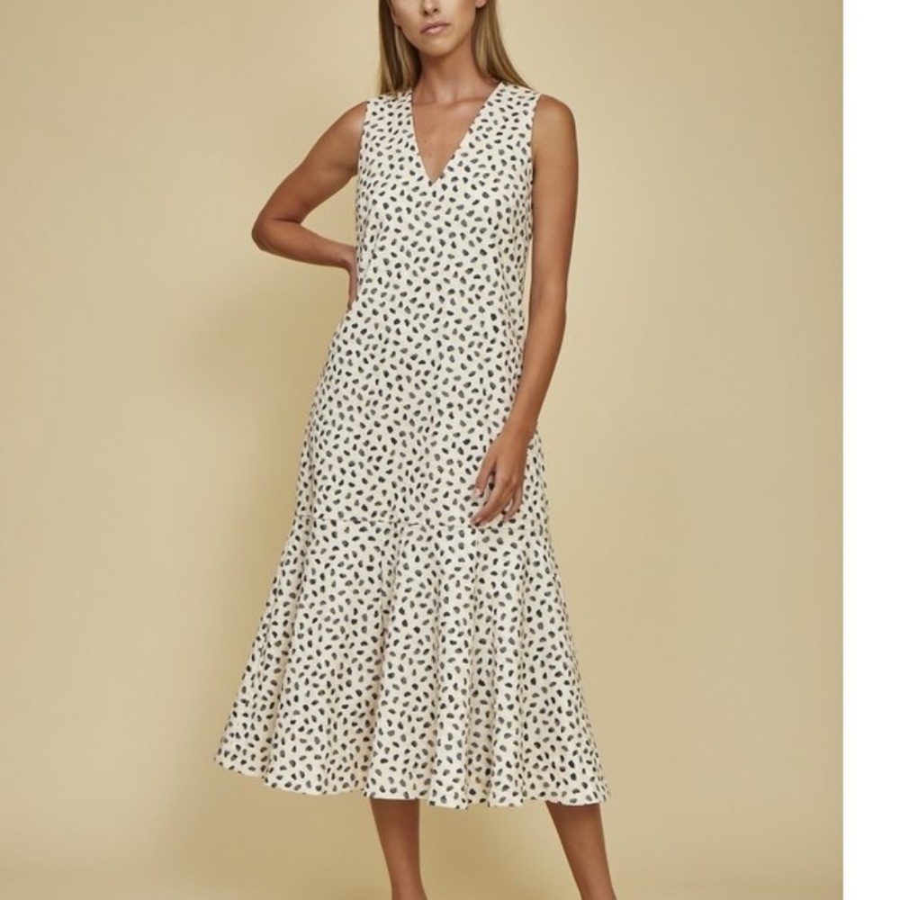 NWT Hunter Bell sz L sleeveless midi Jensen dress